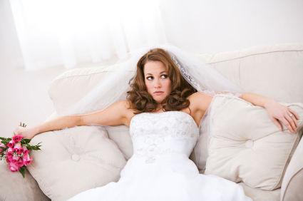 stressed bride